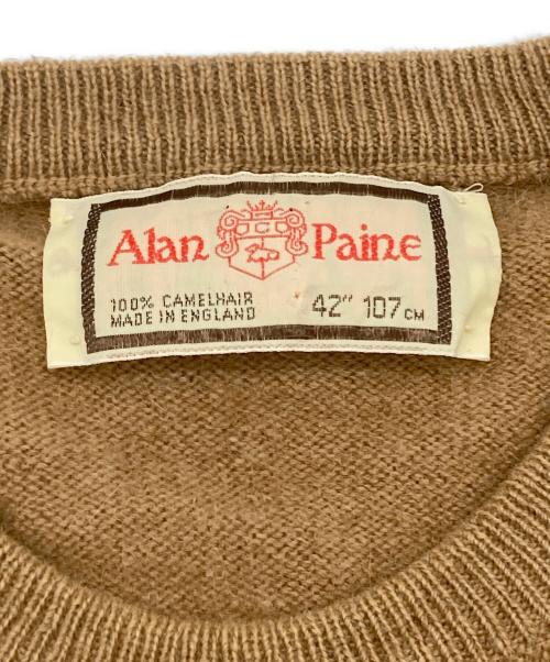 ALAN PAINE（アランペイン）ALAN PAINE (アランペイン) 70～80’Sカシミヤカーディガン キャラメル サイズ:42の古着・服飾アイテム