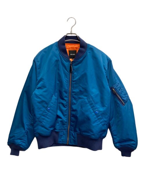BEAMS（ビームス）BEAMS (ビームス) リラックスフィット THERMOLITE(R) MA-1 （撥水） ブルー サイズ:Sの古着・服飾アイテム