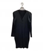 ISSEY MIYAKE FETEイッセイミヤケフェット）の古着「プリーツカーディガン」｜ブラック