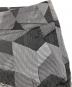 中古・古着 ISSEY MIYAKE (イッセイミヤケ) ヘリンボーンプリーツパンツ グレー×ブラック サイズ:3：5000円