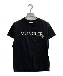 MONCLER（モンクレール）の古着「MAGLIA MANICHE CORTE Tee」｜ブラック
