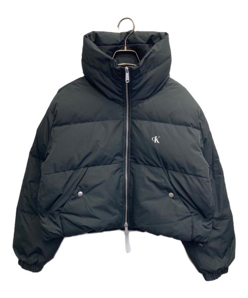 Calvin Klein（カルバンクライン）Calvin Klein (カルバンクライン) W'S VOLUME NECK CROPPED DOWN PUFFER ブラック サイズ:XSの古着・服飾アイテム