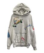 X-LARGEエクストララージ）の古着「GOOD TIME HOODED SWEATSHIRT」｜グレー