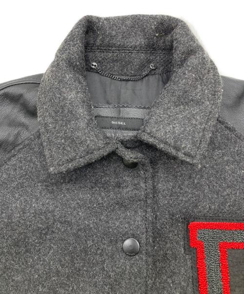 DIESEL（ディーゼル）DIESEL (ディーゼル) スタジャン グレー サイズ:Mの古着・服飾アイテム