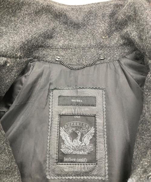 DIESEL（ディーゼル）DIESEL (ディーゼル) スタジャン グレー サイズ:Mの古着・服飾アイテム