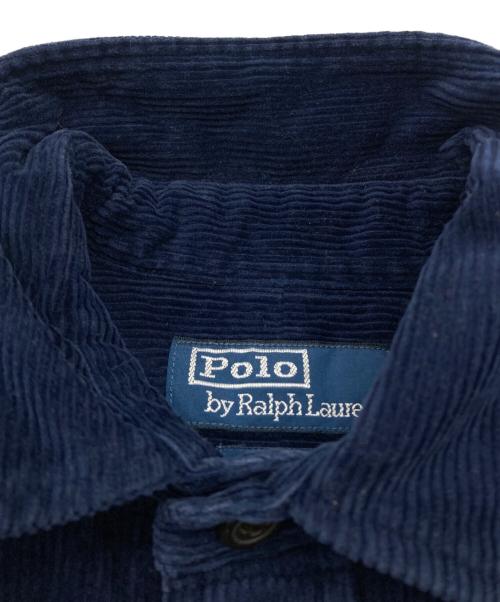 POLO RALPH LAUREN（ポロ・ラルフローレン）POLO RALPH LAUREN (ポロ・ラルフローレン) エルボーパッチコーデュロイシャツ ネイビー サイズ:Sの古着・服飾アイテム
