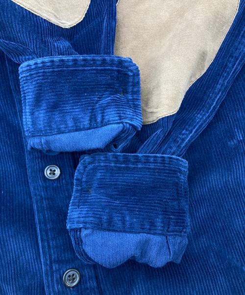 POLO RALPH LAUREN（ポロ・ラルフローレン）POLO RALPH LAUREN (ポロ・ラルフローレン) エルボーパッチコーデュロイシャツ ネイビー サイズ:Sの古着・服飾アイテム