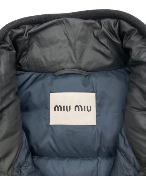 MIU MIU（ミュウミュウ）MIU MIU (ミュウミュウ) ダウンベスト ネイビー サイズ:42の古着・服飾アイテム