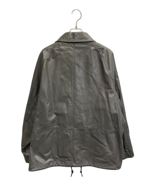 beautiful people（ビューティフルピープル）beautiful people (ビューティフルピープル) lamb leather coach jacket グレー サイズ:38の古着・服飾アイテム