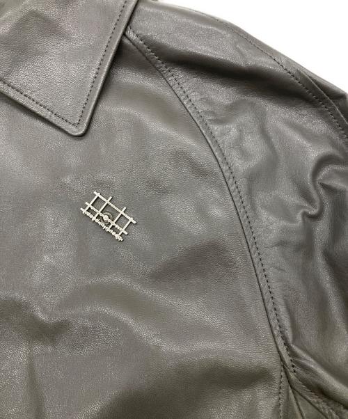 beautiful people（ビューティフルピープル）beautiful people (ビューティフルピープル) lamb leather coach jacket グレー サイズ:38の古着・服飾アイテム