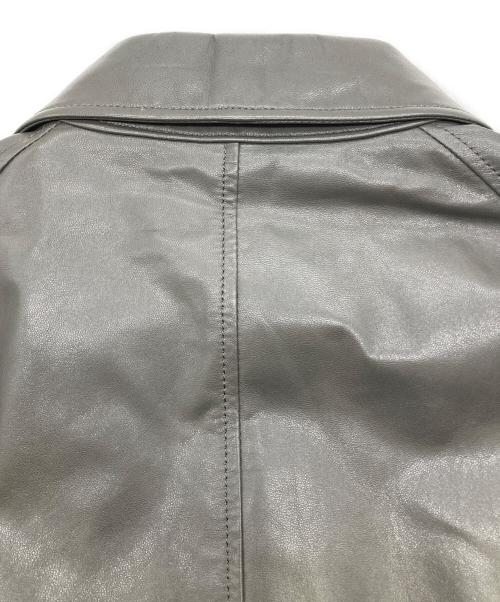 beautiful people（ビューティフルピープル）beautiful people (ビューティフルピープル) lamb leather coach jacket グレー サイズ:38の古着・服飾アイテム