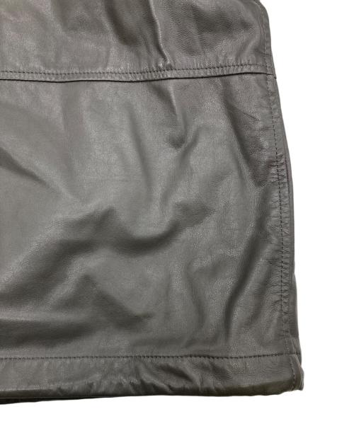 beautiful people（ビューティフルピープル）beautiful people (ビューティフルピープル) lamb leather coach jacket グレー サイズ:38の古着・服飾アイテム