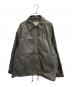 beautiful people（ビューティフルピープル）の古着「lamb leather coach jacket」｜グレー