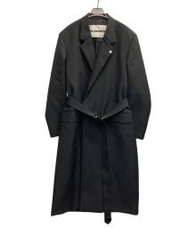 JIL SANDER（ジルサンダー）の古着「22AW  ウールロングコート」｜ブラック