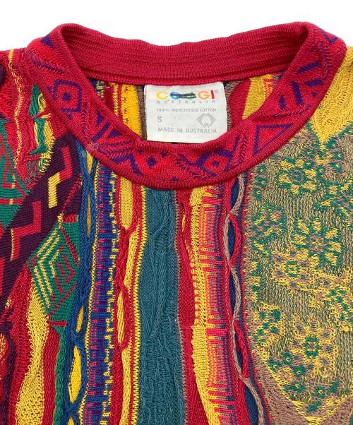 Coogi（クージー）Coogi (クージー) ヴィンテージ3Dニット ピンク サイズ:Sの古着・服飾アイテム