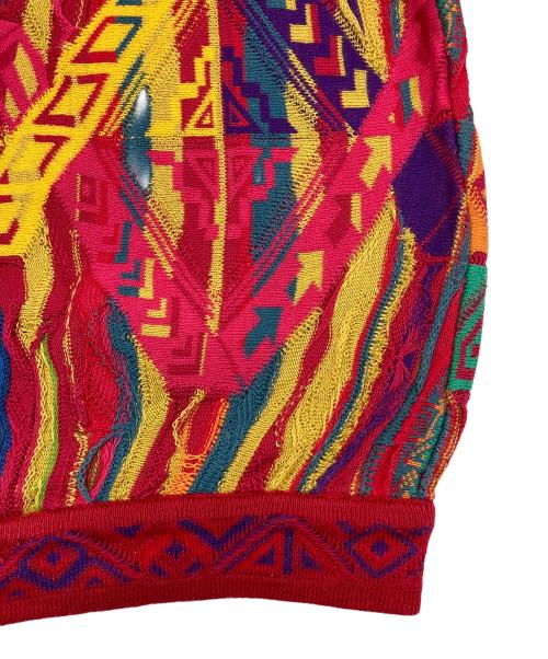 Coogi（クージー）Coogi (クージー) ヴィンテージ3Dニット ピンク サイズ:Sの古着・服飾アイテム