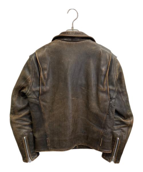 FINE CREEK（ファインクリーク）FINE CREEK (ファインクリーク) レオンカスタム レザージャケット ブラウン サイズ:38の古着・服飾アイテム