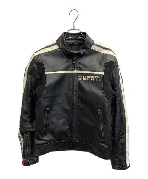 DUCATI（ドゥカティ）DUCATI (ドゥカティ) ダイネーゼレーシングレザージャケット ブラック サイズ:46の古着・服飾アイテム