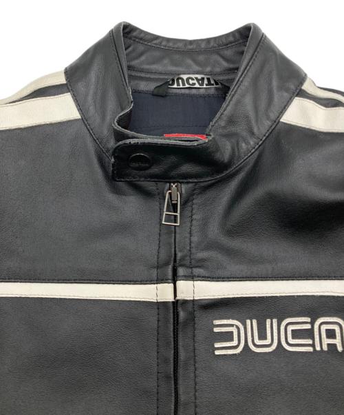 DUCATI（ドゥカティ）DUCATI (ドゥカティ) ダイネーゼレーシングレザージャケット ブラック サイズ:46の古着・服飾アイテム