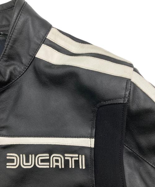 DUCATI（ドゥカティ）DUCATI (ドゥカティ) ダイネーゼレーシングレザージャケット ブラック サイズ:46の古着・服飾アイテム
