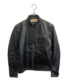 HARLEY-DAVIDSON（ハーレーダビッドソン）の古着「シングルライダースジャケット」｜ブラック