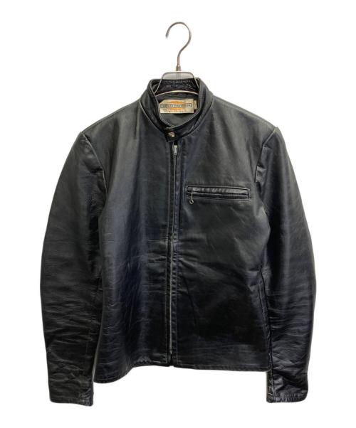 HARLEY-DAVIDSON（ハーレーダビッドソン）HARLEY-DAVIDSON (ハーレーダビッドソン) シングルライダースジャケット ブラック サイズ:34の古着・服飾アイテム