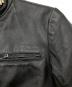 中古・古着 HARLEY-DAVIDSON (ハーレーダビッドソン) シングルライダースジャケット ブラック サイズ:34：15000円