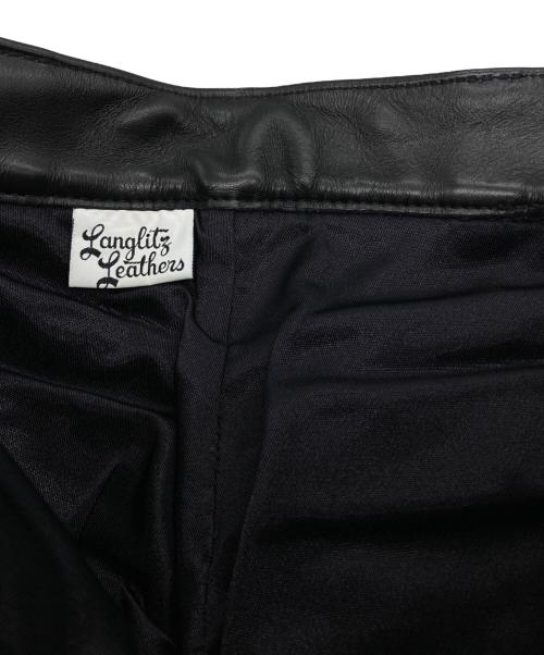 Langlitz Leathers（ラングリッツレザー）Langlitz Leathers (ラングリッツレザー) レザーパンツ ブラック サイズ:W30×L32の古着・服飾アイテム