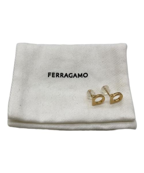 Salvatore Ferragamo（サルヴァトーレ フェラガモ）Salvatore Ferragamo (サルヴァトーレ フェラガモ) ガンチーニピアス ゴールドの古着・服飾アイテム