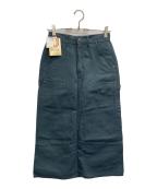 UNIVERSAL OVERALL×AVIREXユニバーサルオーバーオール×アヴィレックス）の古着「DOUBLE KNEE PAINTER SKIRT」｜ネイビー