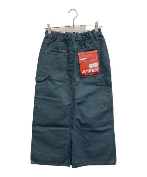 UNIVERSAL OVERALL（ユニバーサルオーバーオール）UNIVERSAL OVERALL (ユニバーサルオーバーオール) AVIREX (アヴィレックス) DOUBLE KNEE PAINTER SKIRT ネイビー サイズ:S 未使用品の古着・服飾アイテム