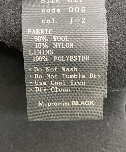 M-premierBLACK（エムプルミエブラック）M-premierBLACK (エムプルミエブラック) フレアスリーブケープコート ブラック サイズ:32Pの古着・服飾アイテム