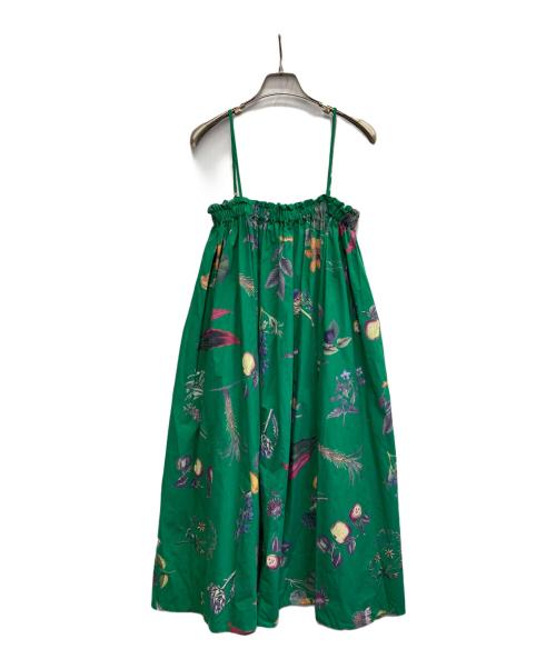 CABAN（キャバン）CABaN (キャバン) NEW BOTANICAL コットン ロングスカート グリーン サイズ:FREEの古着・服飾アイテム