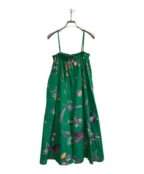 CABAN（キャバン）CABaN (キャバン) NEW BOTANICAL コットン ロングスカート グリーン サイズ:FREEの古着・服飾アイテム