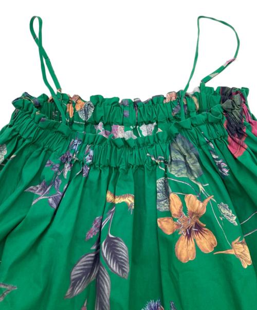 CABAN（キャバン）CABaN (キャバン) NEW BOTANICAL コットン ロングスカート グリーン サイズ:FREEの古着・服飾アイテム
