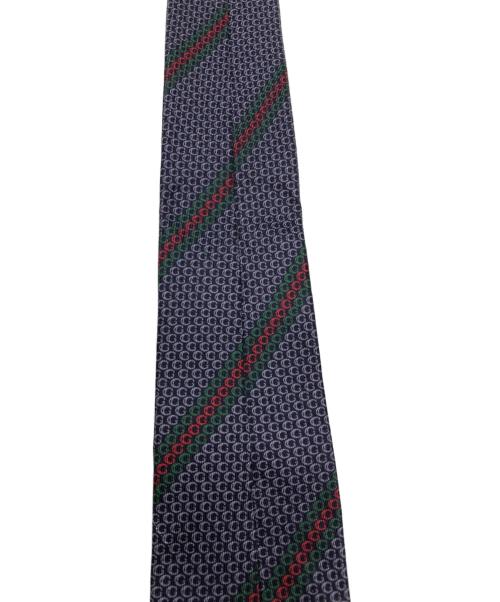 GUCCI（グッチ）GUCCI (グッチ) シルクネクタイ グリーン×グレー サイズ:不明（記載無し）の古着・服飾アイテム