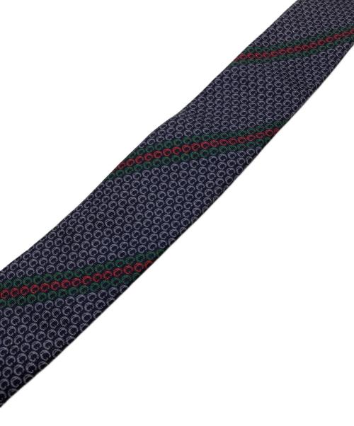 GUCCI（グッチ）GUCCI (グッチ) シルクネクタイ グリーン×グレー サイズ:不明（記載無し）の古着・服飾アイテム