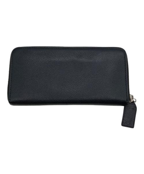 Saint Laurent Paris（サンローランパリ）Saint Laurent Paris (サンローランパリ) ラウンドファスナー長財布 ブラックの古着・服飾アイテム