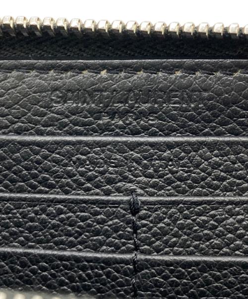Saint Laurent Paris（サンローランパリ）Saint Laurent Paris (サンローランパリ) ラウンドファスナー長財布 ブラックの古着・服飾アイテム