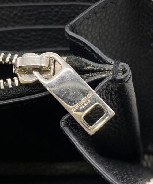 Saint Laurent Paris（サンローランパリ）Saint Laurent Paris (サンローランパリ) ラウンドファスナー長財布 ブラックの古着・服飾アイテム