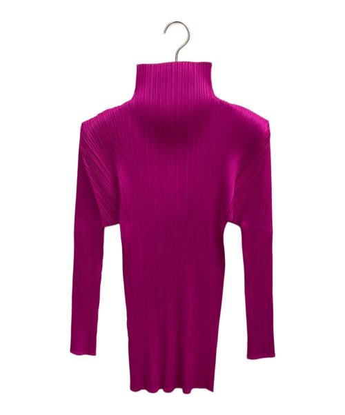 PLEATS PLEASE（プリーツプリーズ）PLEATS PLEASE (プリーツプリーズ) プリーツカットソー ピンク サイズ:3の古着・服飾アイテム