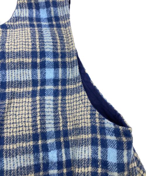 Cotton House Aya（コットンハウス アヤ）Cotton House Aya (コットンハウス アヤ) ウールノースリーブワンピース ブルー サイズ:Mの古着・服飾アイテム