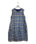 Cotton House Aya（コットンハウス アヤ）の古着「ウールノースリーブワンピース」｜ブルー