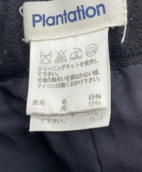 plantation（プランテーション）plantation (プランテーション) ウールリネンワイドパンツ ブラック サイズ:Mの古着・服飾アイテム