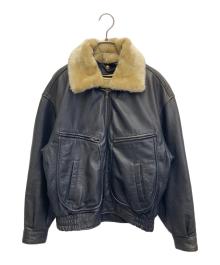 DAF（ダフ）の古着「レザージャケット」｜ブラック