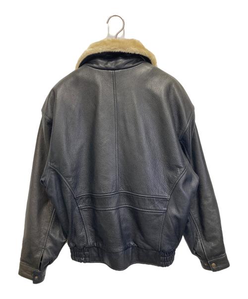 DAF（ダフ）DAF (ダフ) レザージャケット ブラック サイズ:Mの古着・服飾アイテム