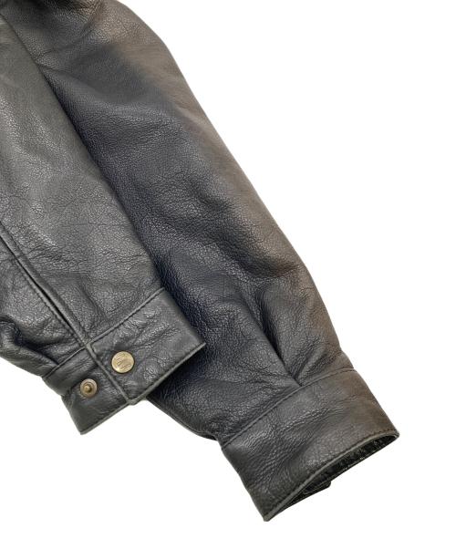 DAF（ダフ）DAF (ダフ) レザージャケット ブラック サイズ:Mの古着・服飾アイテム