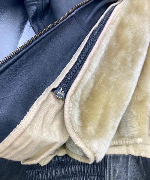 DAF（ダフ）DAF (ダフ) レザージャケット ブラック サイズ:Mの古着・服飾アイテム