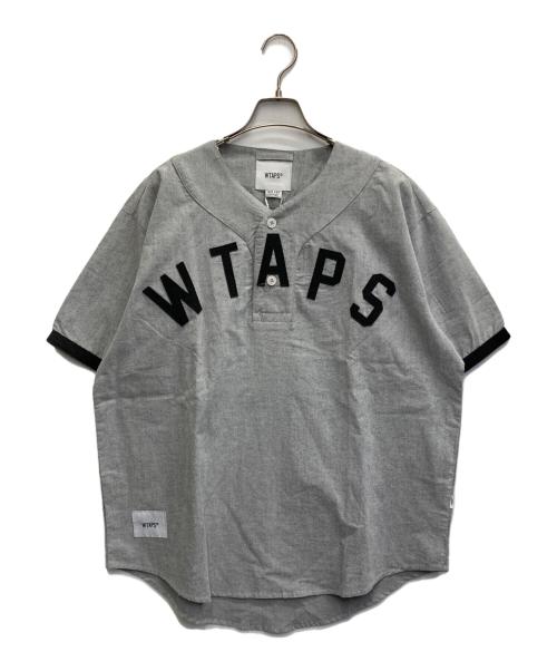 WTAPS（ダブルタップス）WTAPS (ダブルタップス) 22SS LEAGUE SS COTTON FLANNEL グレー サイズ:01の古着・服飾アイテム