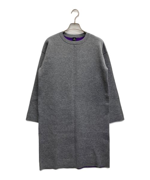 PAUL SMITH（ポールスミス）Paul Smith (ポールスミス) レイヤードカラーニットワンピース パープル サイズ:Mの古着・服飾アイテム